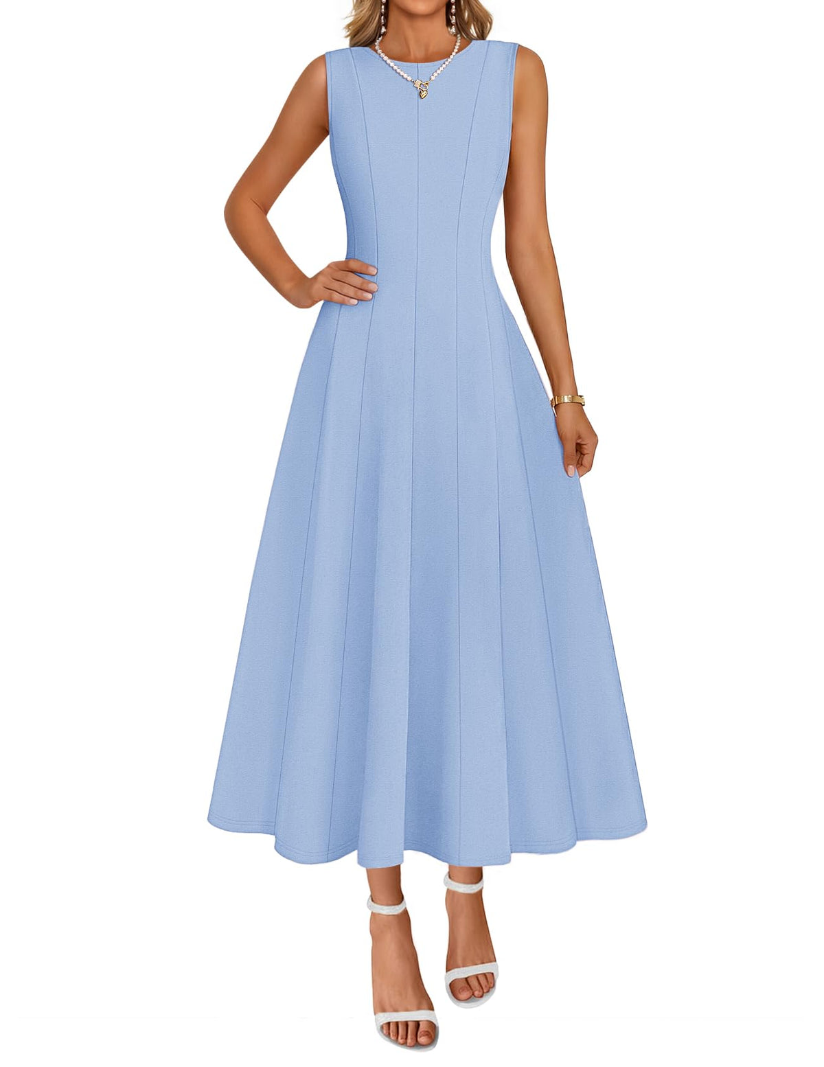 MEROKEETY Women's Semi Formal Cocktail Wedding Guest A Line Maxi Dresses