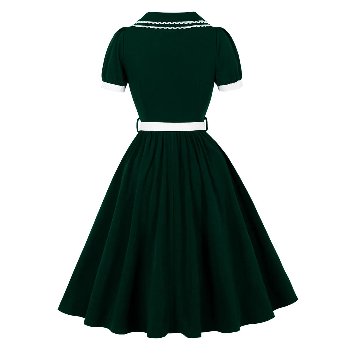 Floral Vintage Swing Dress - 1950s Rockabilly Pin-Up Style