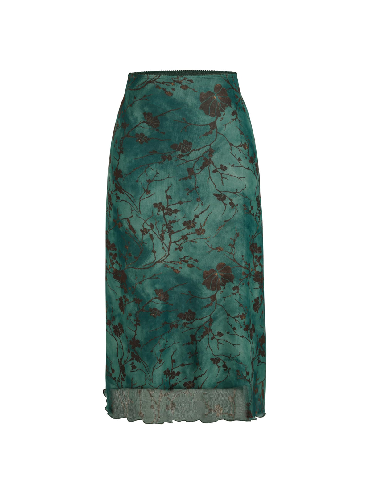 CIDER Women’s Mesh Floral Boho Long Midi Skirts