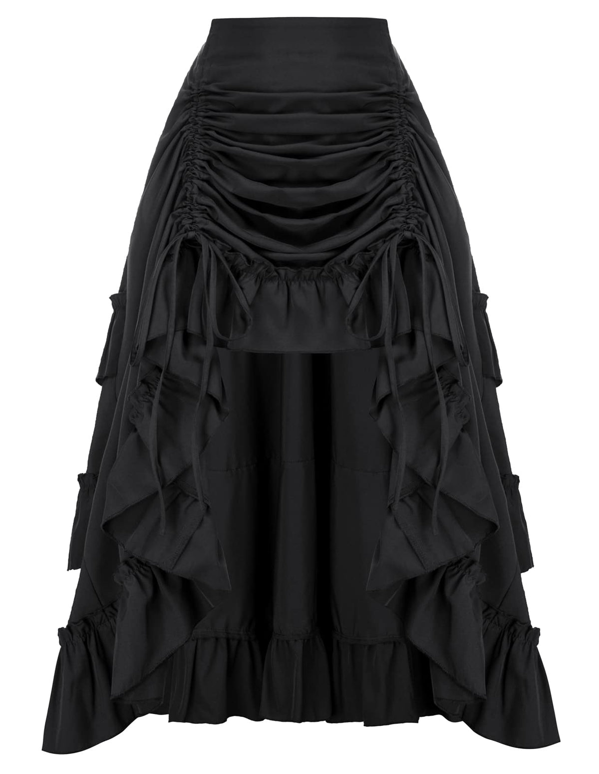 Scarlet Darkness Women Renaissance Pirate Skirt High-Low Whimsical Clothes