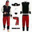 6PCS Mens Pirate Costume Adult with Accessories for Themed Parties