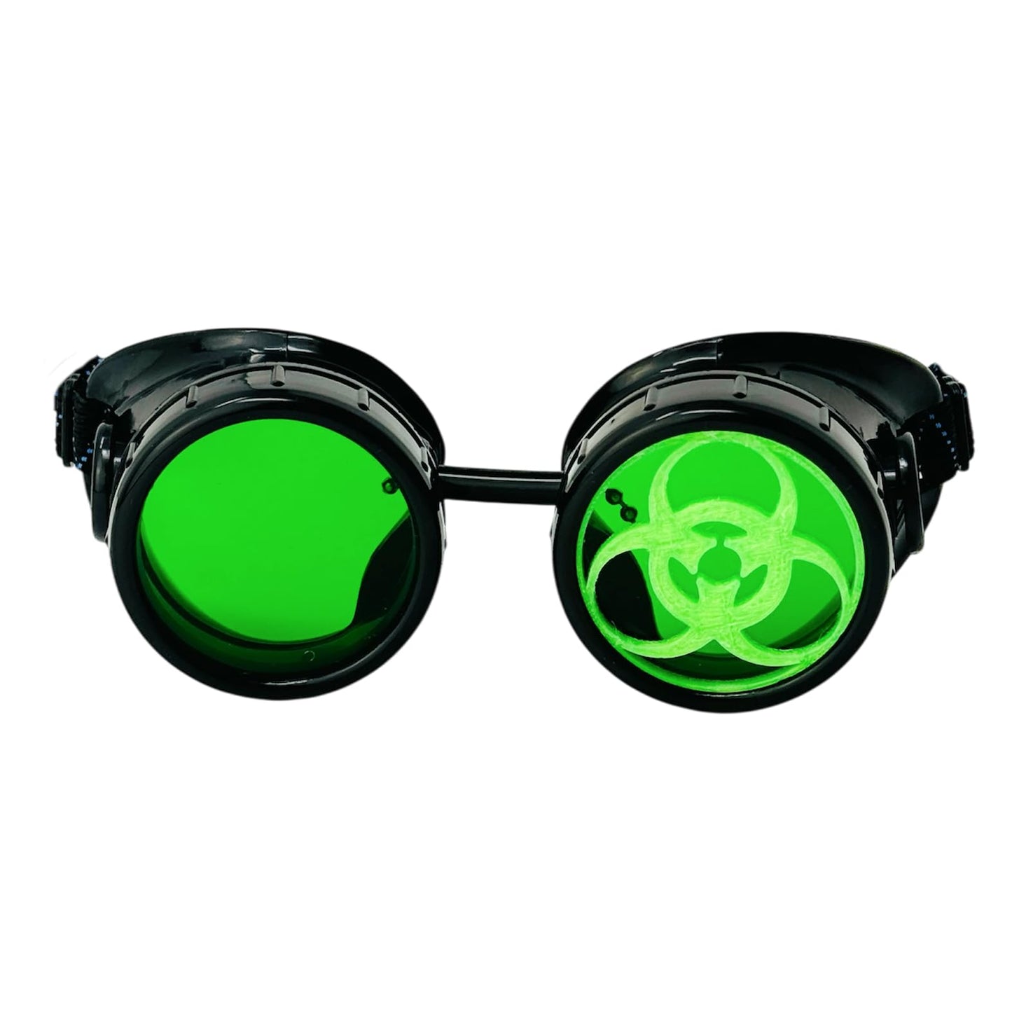 Green Lens Mad Scientist Steampunk Cosplay Goggles
