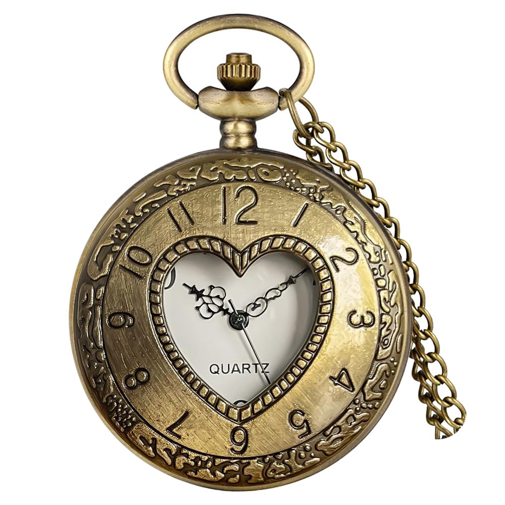 Vintage Pocket Watch with Chain for Men Necklace Watches for Women
