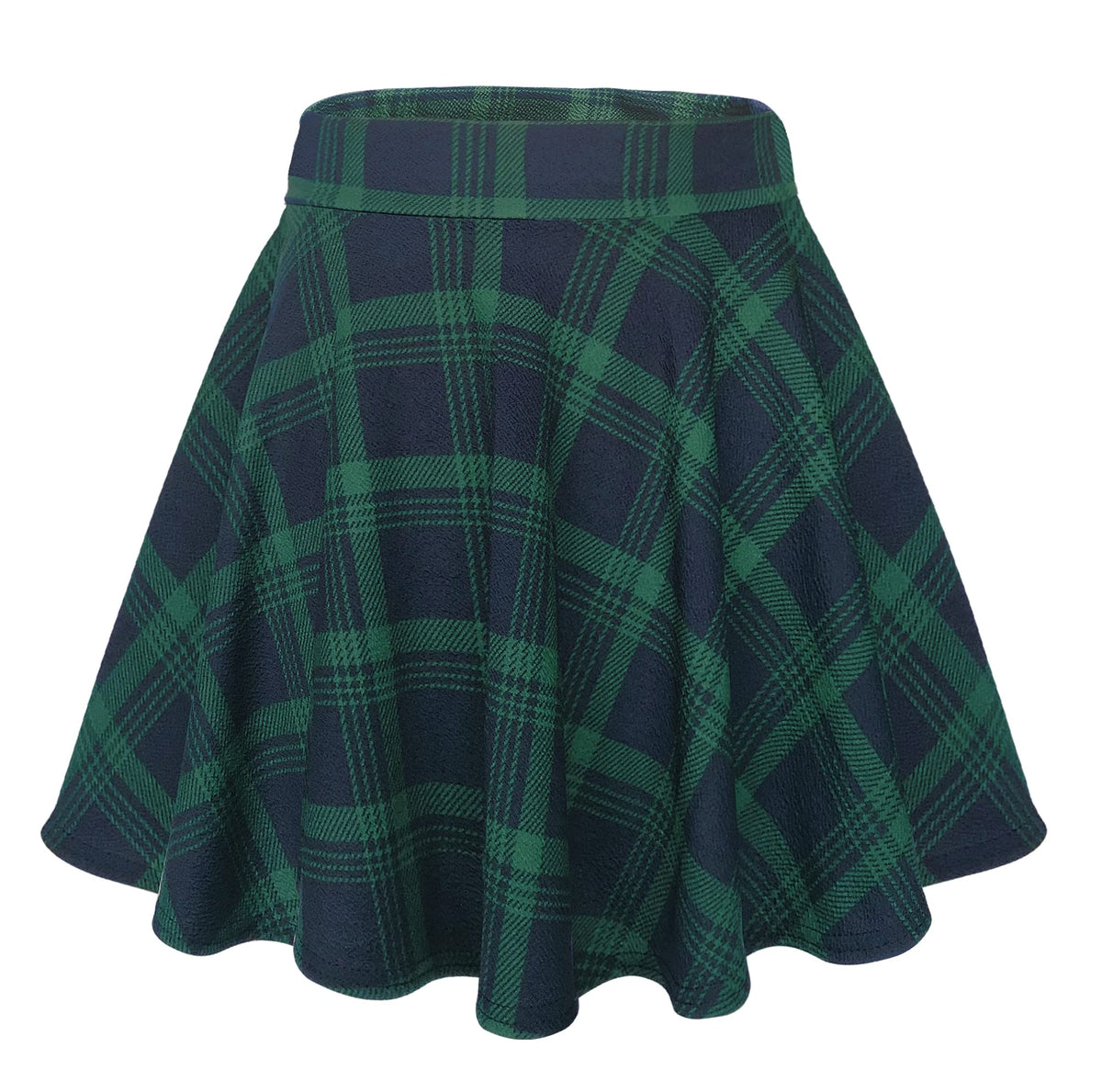 Urban CoCo Women's Basic Versatile Stretchy Flared Casual Mini Skater Skirt