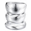 Cascading Chrome Dome Bangle Set