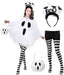 4 PCS Ghost Costume Women,Halloween Costumes for Women Adult