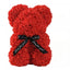 Eternal Rose Teddy Bear - Handmade Flower Bear Gift for Valentine's Day, Anniversary, Birthday & Mother's Day