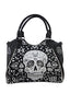 Gothic Rockabilly Skull Pentagram Shoulder Bag