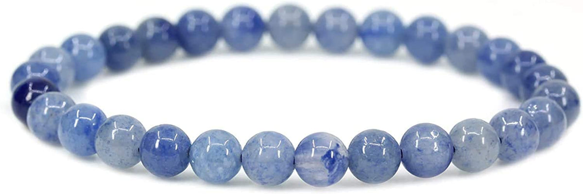 Angelstones Gemstones 6mm Round Beads Healing Crystal Bracelet for women
