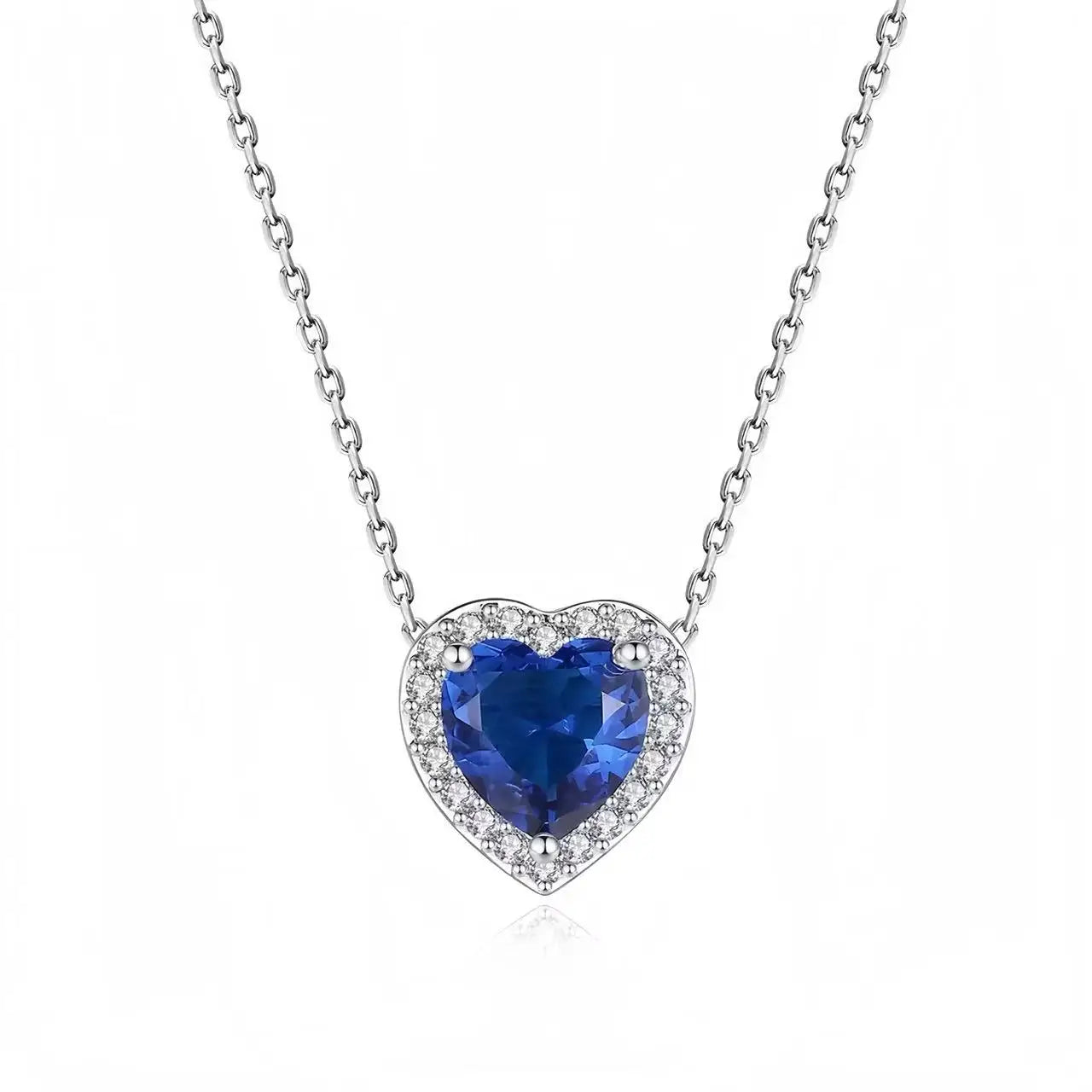 Heart-Shaped Sterling Silver Necklace