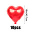 Red Love Letter Balloon Set with Heart Balloons and Rose Petals