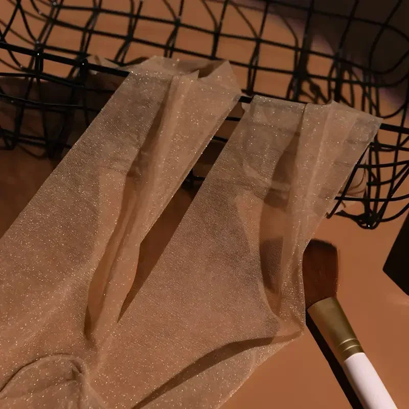 Shiny Glitter Transparent Slim-Fit Tights