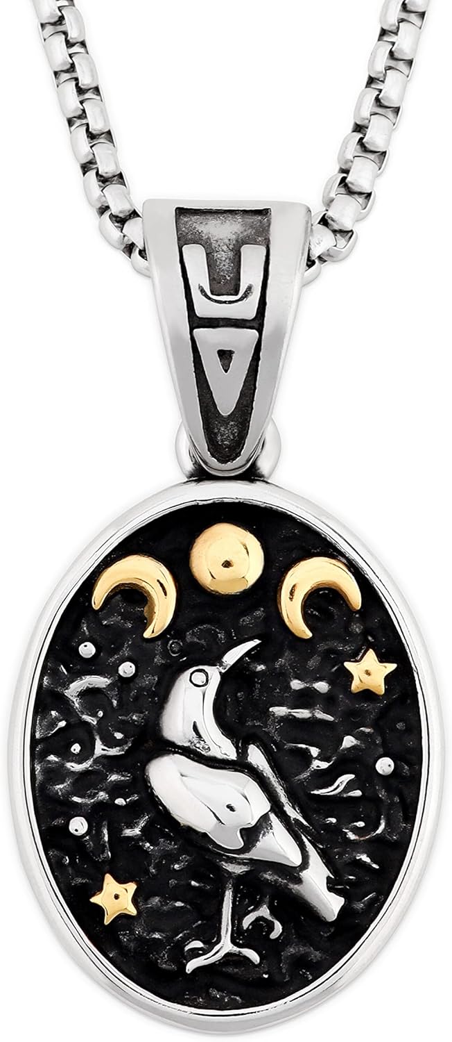 Triple Moon Goddess Necklace - Lunar Phase Jewelry