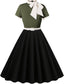 Vintage Swing Dress - 1950s Rockabilly Pin-Up Style