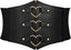 Metal Ring Wide Elastic Waspie Corset Belt
