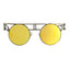 Big Frame Round Alloy Mirror Steampunk Sunglasses