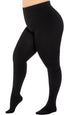 Plus Size 400D Fleece Lined Opaque Tights