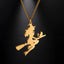 Mystical Cat Necklace - Witch Familiar Pendant