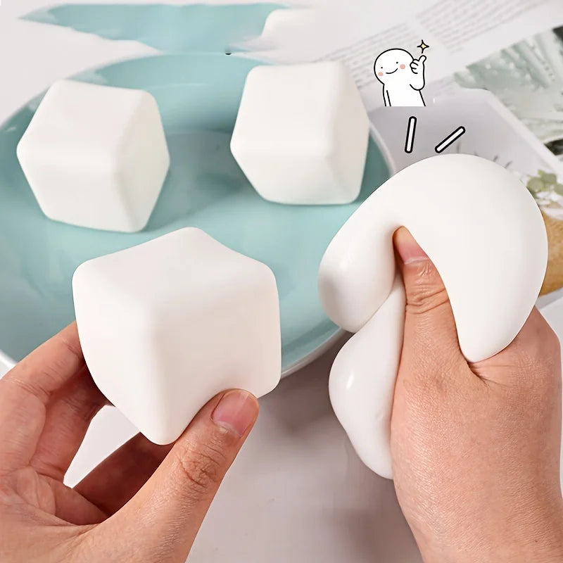 Squishy Tofu Stress Balls – Sensory Relief Pack