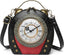 PVC Clock-Shaped Crossbody Handbag