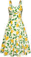 Vintage Swing Dress - Sleeveless - 1950s Rockabilly Pin-Up Style