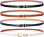 4 Pack Women Belt With Gold Alloy Buckle