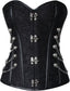Gothic Corset Bustier with Chain Detail
