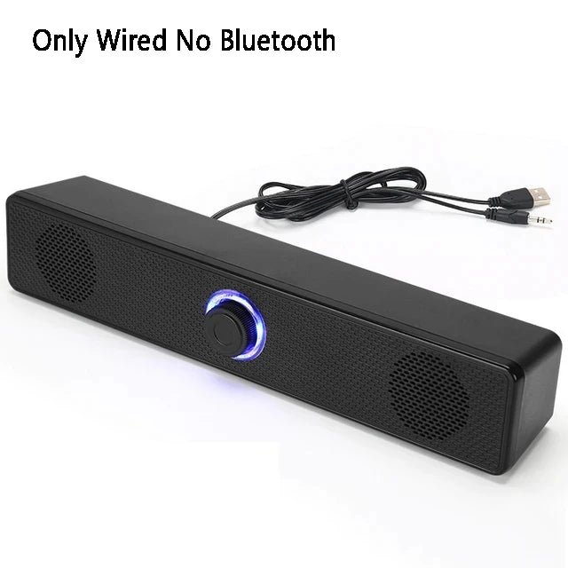 Portable Bluetooth Soundbar for PC, TV & Desktop