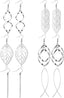 6 Pairs Drop Dangle Earrings for Women Threader Earring Set