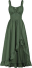 Scarlet Darkness Women Renaissance Corset Dress Flowy Gothic Sundress