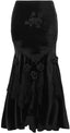 Women Gothic Pleated Skirt Steampunk High Waist Long Maxi Skirts