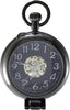 Waterproof Silver Skeleton Half-Hunter Pocket Watch