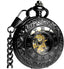 Mechanical Skeleton Pocket Watch with Chain