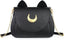 Women's Moon PU Leather Gothic Crossbody Cat Handbag — Black Shoulder Bag