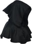 BLESSUME Medieval Cowl Hat Cross Necklace Wicca Pagan Hood Cosplay Accessory