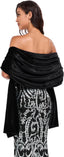 Velvet Shawl Wraps for Women Evening Bridesmaid Winter Shawl Cover