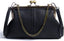 Women Classical Kiss Lock Clutch with Chain Strap Shoulder Bag Purse Wallet