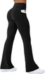 Womens Yoga Pants With Pockets High Waisted Flare Leggings