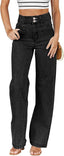 Sidefeel Women's Jeans High Waisted Straight Leg Stretchy Jeans