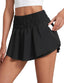 CRZ YOGA Ruffle Skirt Overlay Athletic Shorts