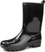 Women's Mid-calf Waterproof Rain Boots – Seamless Pvc With Anti-slip