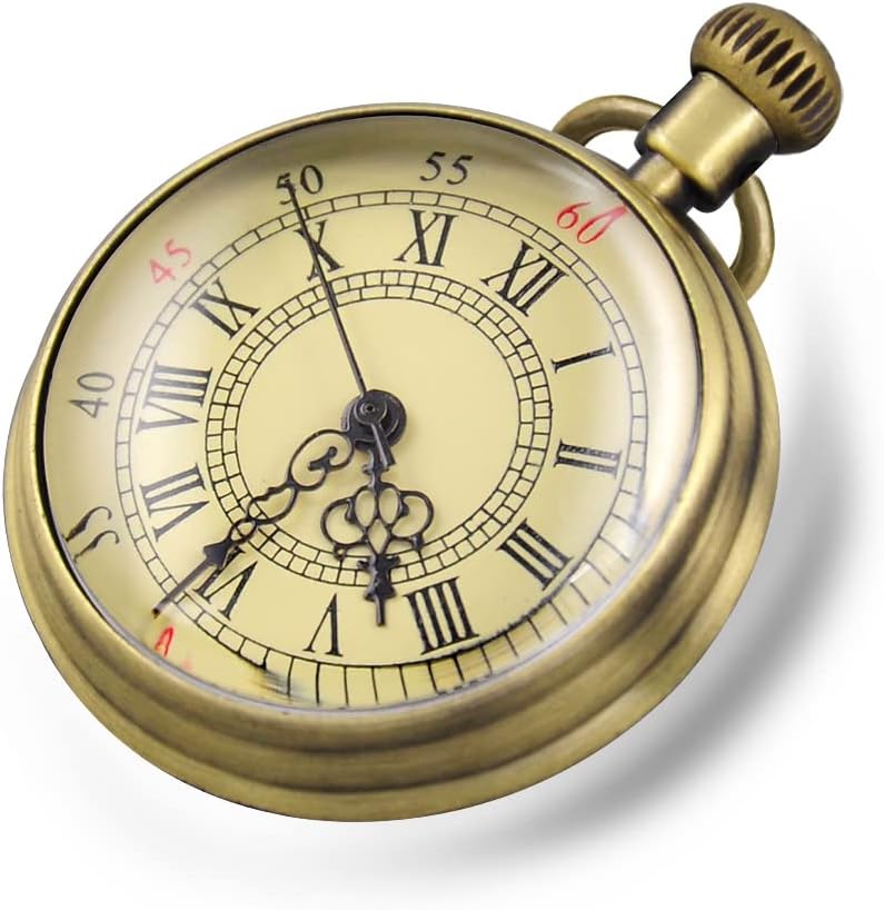 Vintage Pocket Watches for Men with Chains, Analog Pocketwatch for Wom