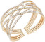 Suyi Rhinestone Bracelet Multilayer Gold Cuff Bracelet for Women Crystal Braidal Bracelets