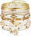 Boho Gold Beaded Bracelets for Women, Stackable Bracelets