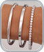 14K Gold Bracelets for Women Trendy Bangle Cuff Tennis Bracelets Set