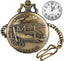 Solid Small-Flower Quartz Pocket Watch with an Elegant Vintage Style a