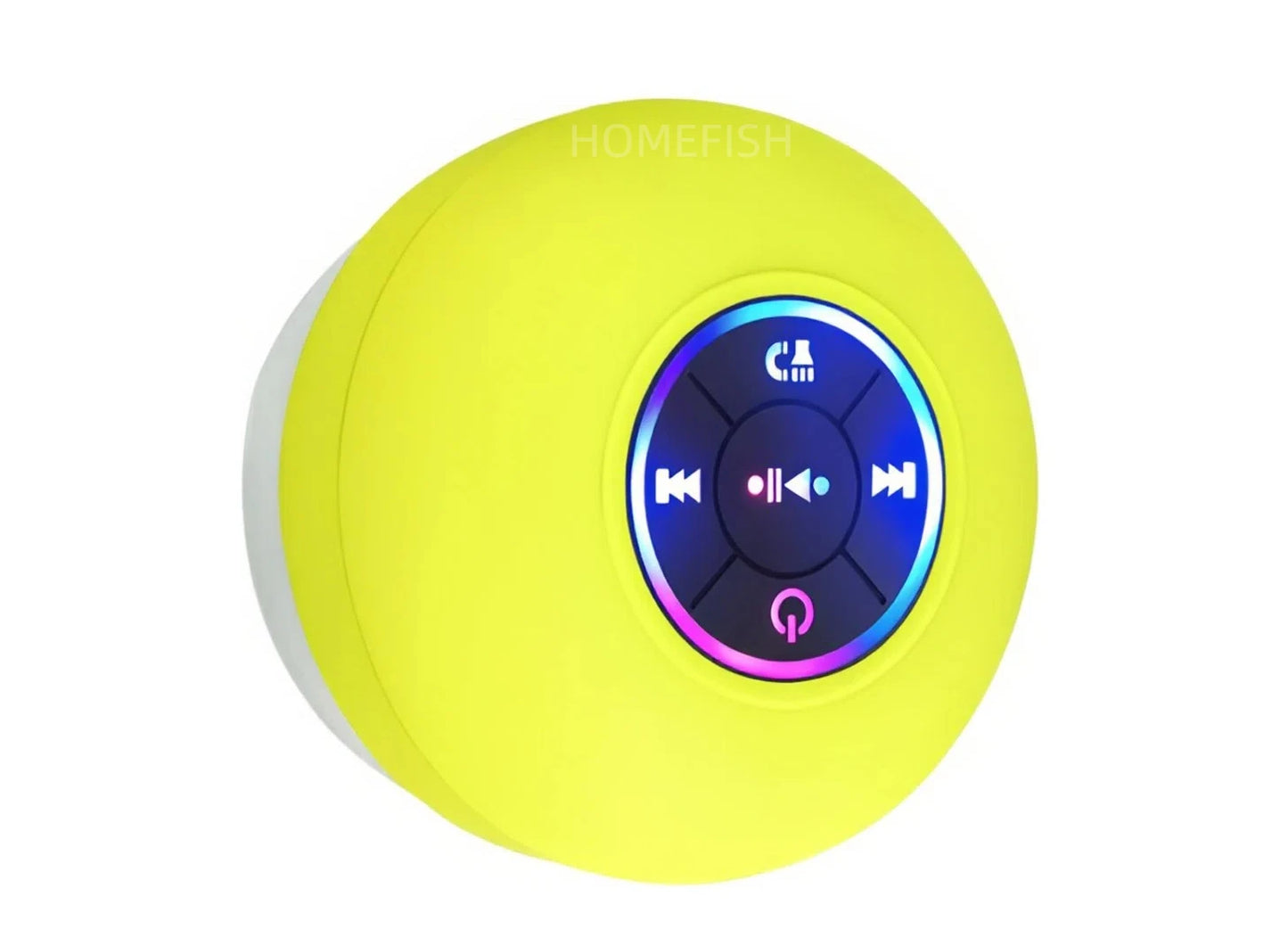 Portable Waterproof Bluetooth Suction Mount Speaker With RGB Light