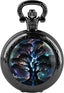 Classic Glass Dome Unisex Arabic Numerals Dial Quartz Pocket Watch Wom