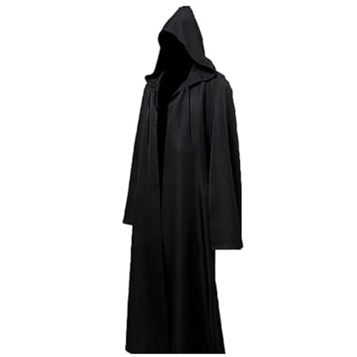 Tunic Hooded Robe Adult Wizard Robes Monk Priest Cloak Halloween Cosplay
