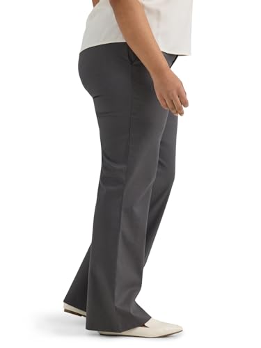 Women's Plus Size Wrinkle Free Mid Rise Bootcut Pant